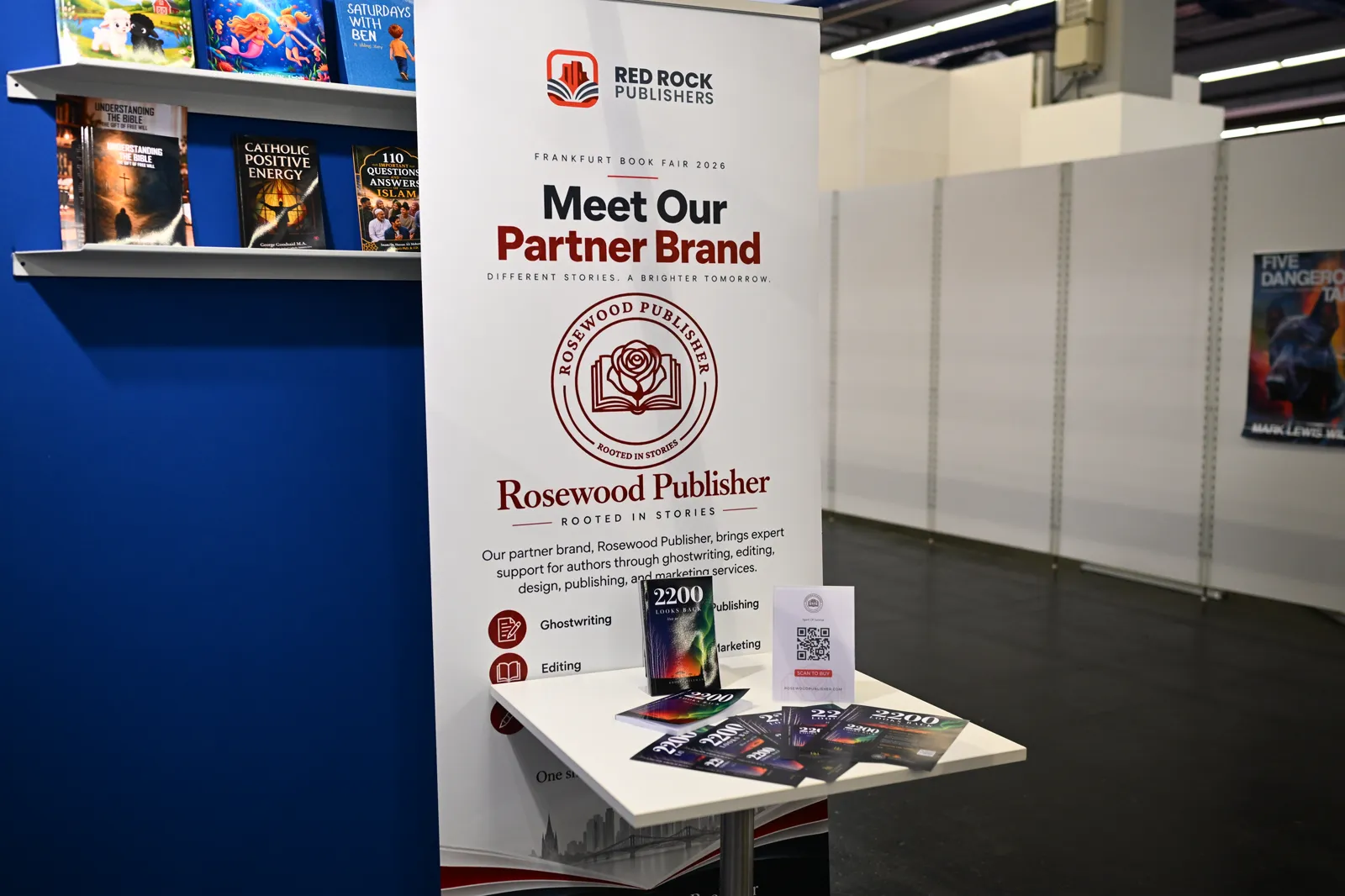 Publisher stand at Frankfurt Book Fair